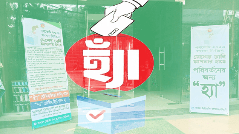 ‘Yes’ vote banners persist at government offices despite EC ban