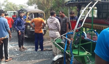 Infant dies after falling from mother's lap in Sherpur road crash
