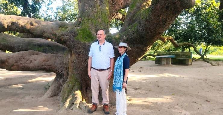 US Ambassador visits flatland tea garden, traditional mango tree in Thakurgaon