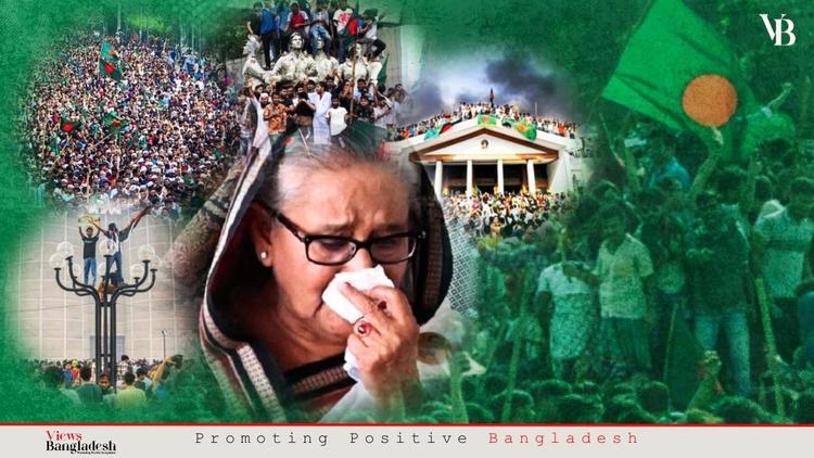 Anti-discrimination student movement, mass uprising, and fall of Sheikh Hasina