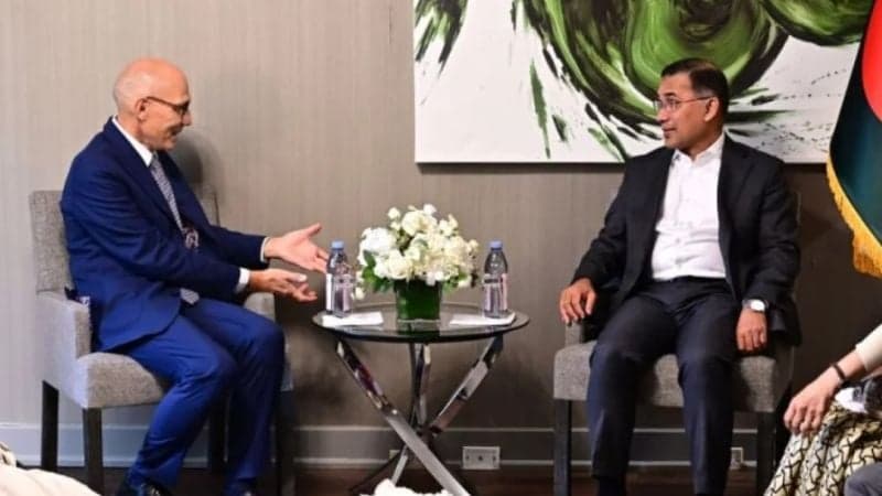 Volker Türk meets PM Tarique Rahman in New York