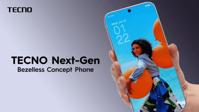 TECNO introduces borderless concept phone with 0mm display bezels