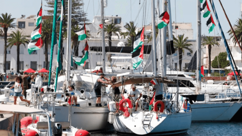 Italy and Spain send navy ships to assist Gaza aid flotilla