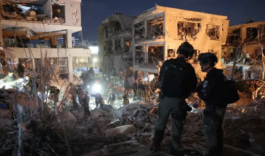 Iranian missile barrage hits Haifa, causing multiple injuries