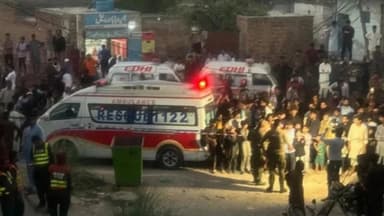 14 children killed as tutoring centre roof collapses in Pakistan