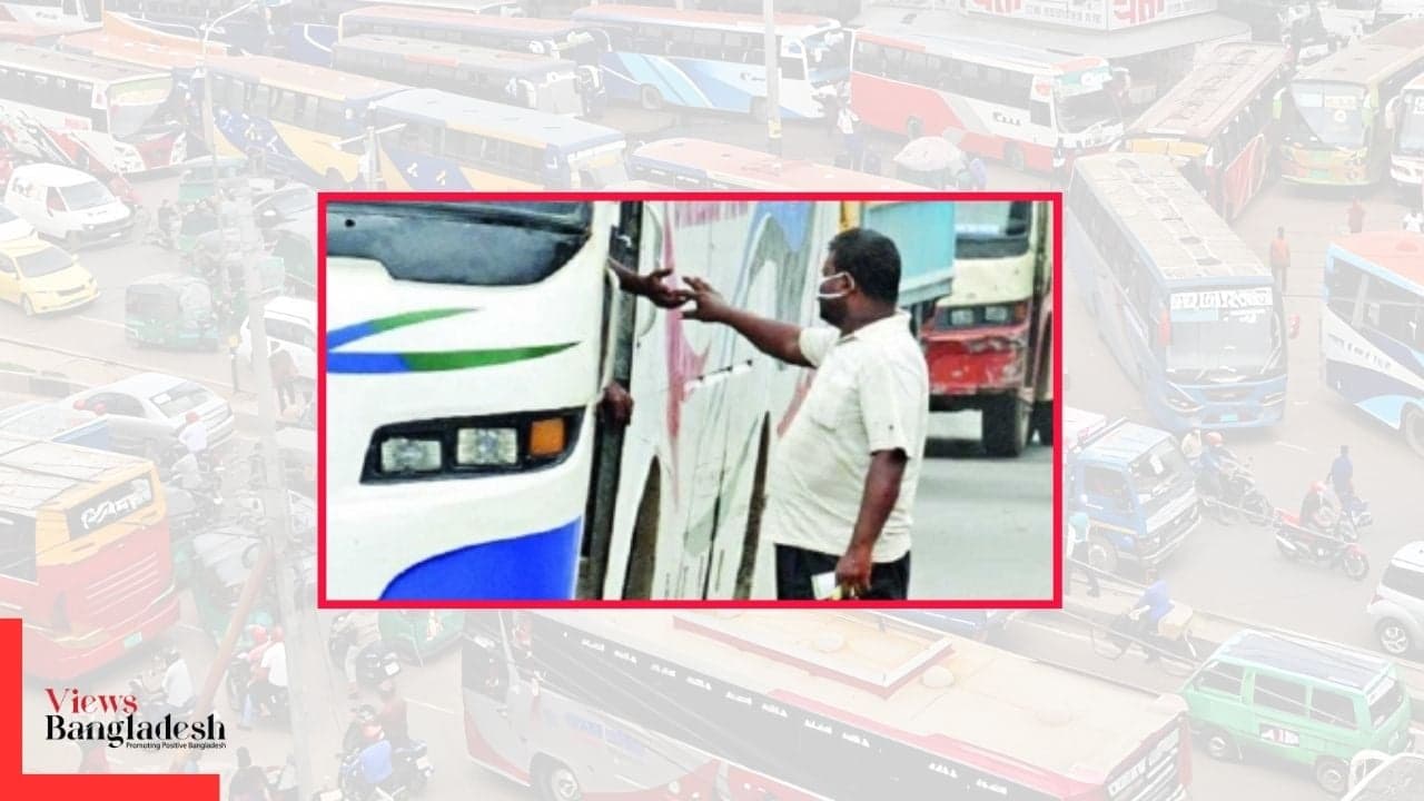 Crores of taka is being collected from Bus as extortion