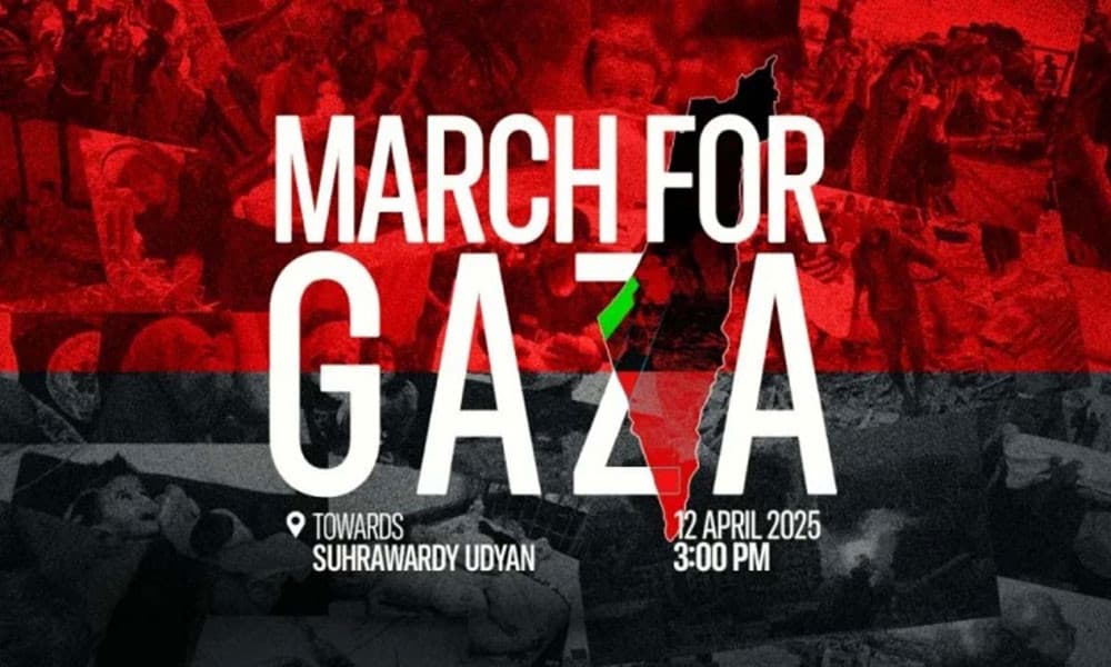 'March for Gaza' programme set to held in Dhaka today