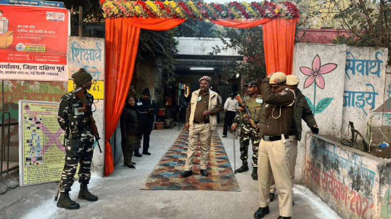 Voting for high-stakes Delhi polls underway