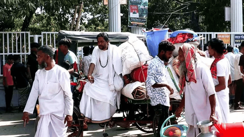 Device found at Lalon Akhra identified as ‘time bomb’, sadhus and devotees leave the dham