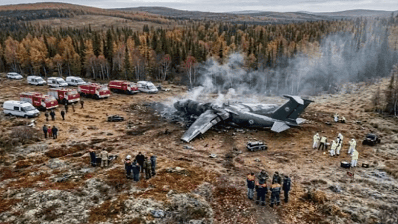 Six killed as Russian Tu-95 bomber crashes during training flight