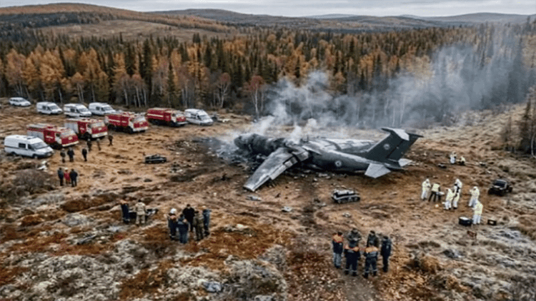 Six killed as Russian Tu-95 bomber crashes during training flight