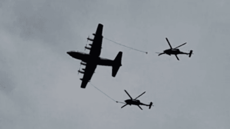 US helicopter searching for missing pilots shot down