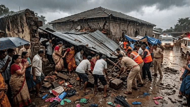6 killed, 14 injured after temple wall collapses in Maharashtra