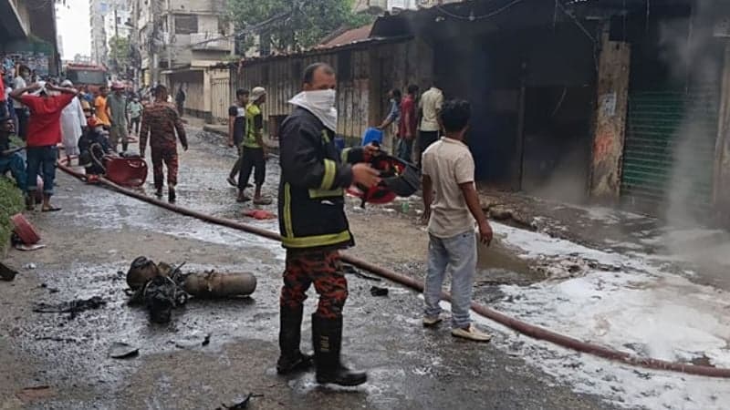 Tongi fire leaves four firefighters injured, two in critical condition