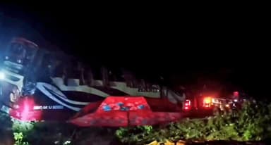 Passenger bus falls into ditch in Brahmanbaria, 10 injured