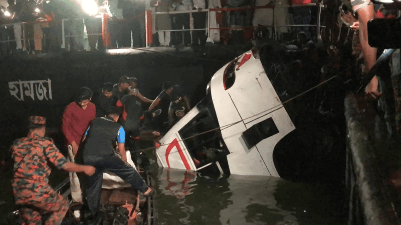 6-member committee formed to investigate bus sinking
