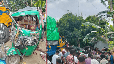 Two killed, four injured in truck-CNG collision in Trishal