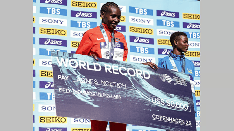 Ngetich sets women-only half marathon world record in Copenhagen
