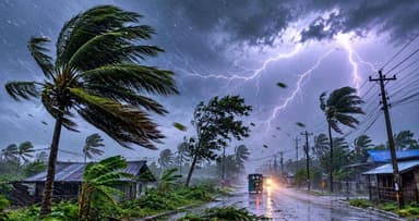 Rain, thunderstorms likely in 12 regions by this noon