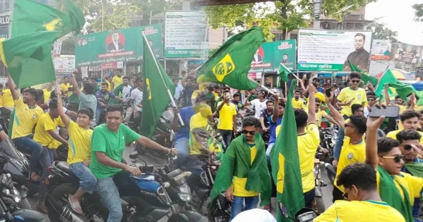 Brazil fans fined Tk 85,000 over motorcycle showdown in Chuadanga