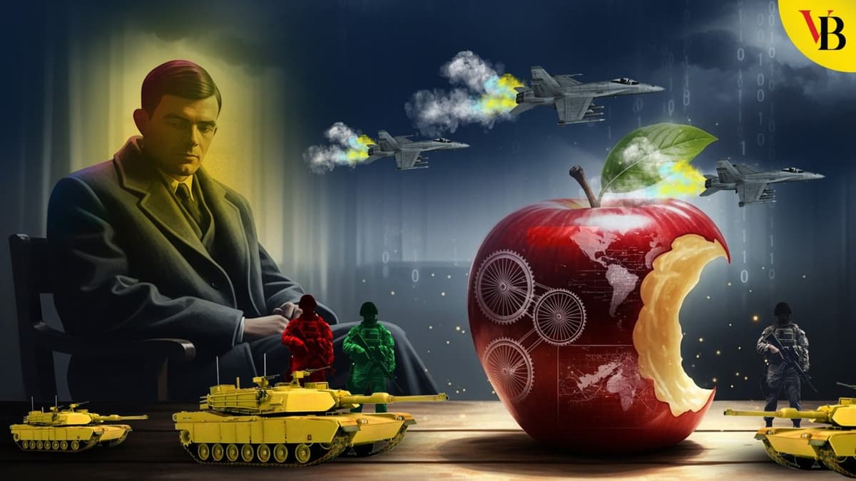 Half-eaten apple