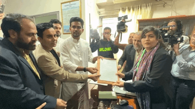 Asif Mahmud collects nomination papers for Dhaka-10