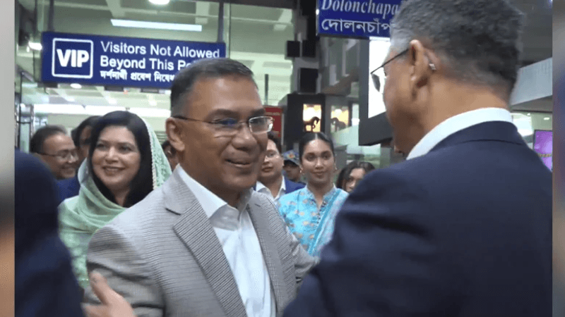 Tarique Rahman reaches Dhaka