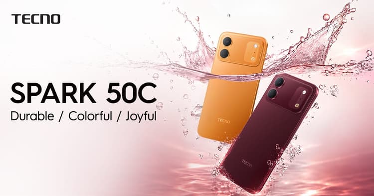 TECNO Unveils SPARK 50c with IP68/IP69 Protection and Smart AI Features