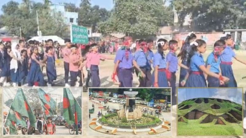 A colourless Victory Day in Bogura, memories of celebration being faded