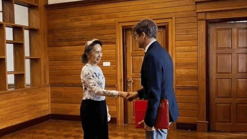 Myanmar junta releases photos to prove Suu Kyi is alive