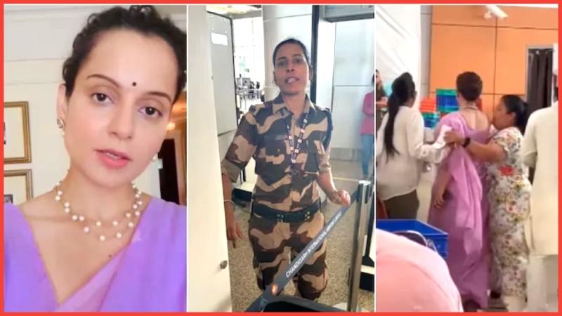 Kangana reportedly slapped by security staff At Chandigarh Airport