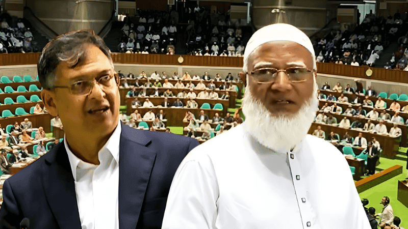 Home Minister, opposition leader exchange heated talks in parliament