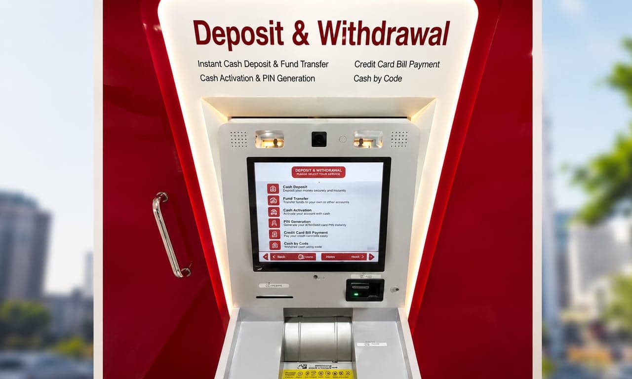 Contactless ATMs introduced letting customers withdraw cash with a tap