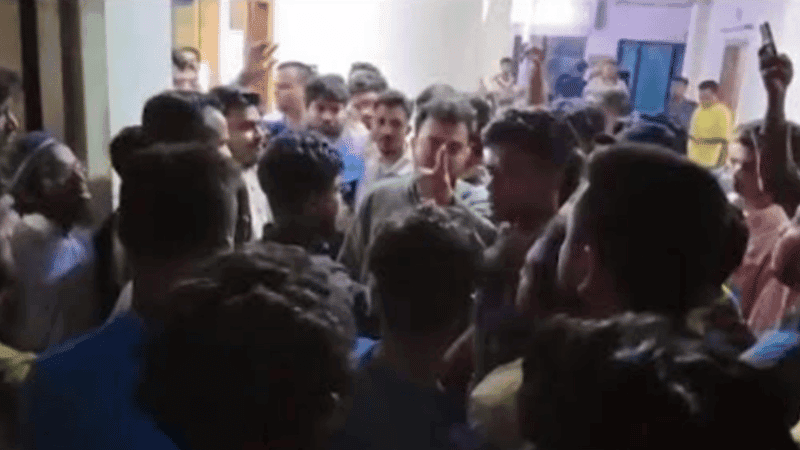 NCP leader threatens to 'take away bricks of police station' standing before OC's room