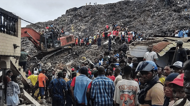30 killed as massive garbage heap collapses in Guinea capital