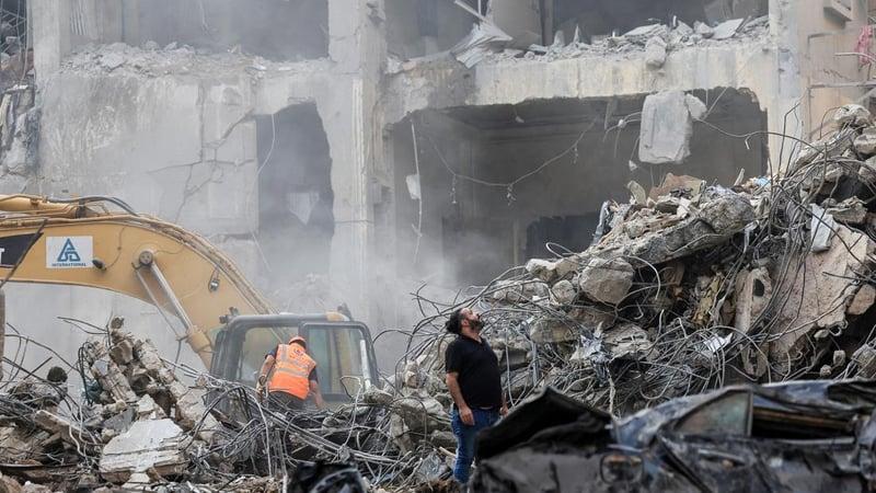 Israeli strikes in central Beirut kill at least 20