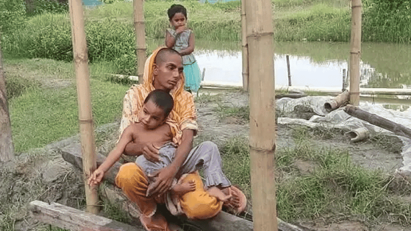 Helpless mother sells her hair to feed children, pay rent