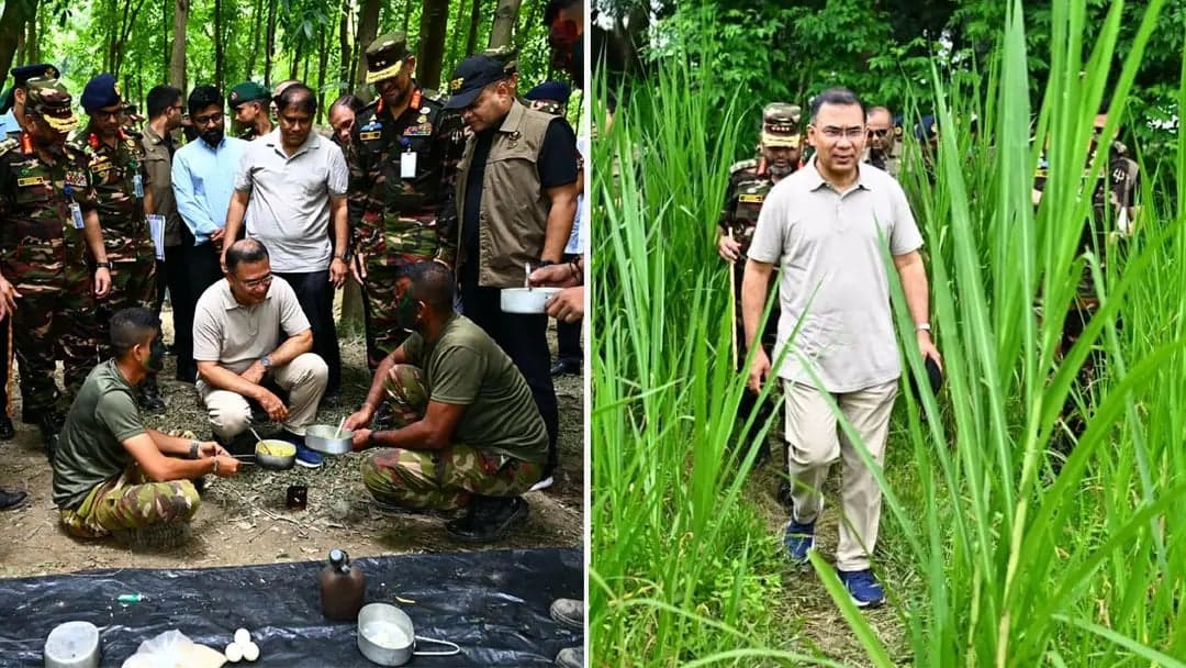 PM makes surprise visit to army's summer drill camp
