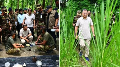 PM makes surprise visit to army's summer drill camp
