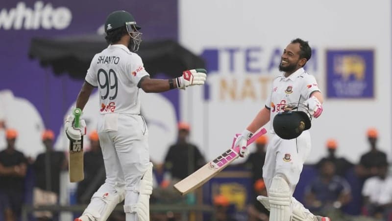 Colorful day for Tigers as Mushfiq-Shanto hit majestic centuries