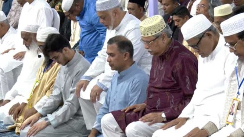 President, PM join Eid prayers at National Eidgah with huge turnout