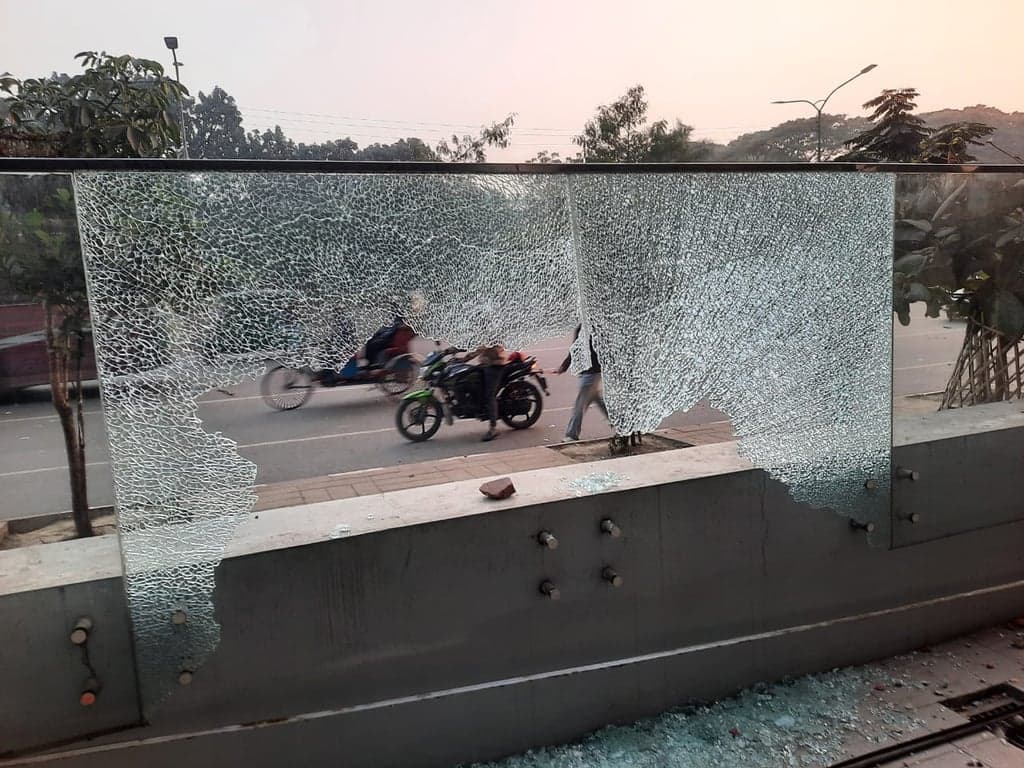 BTRC building attacked, vandalized