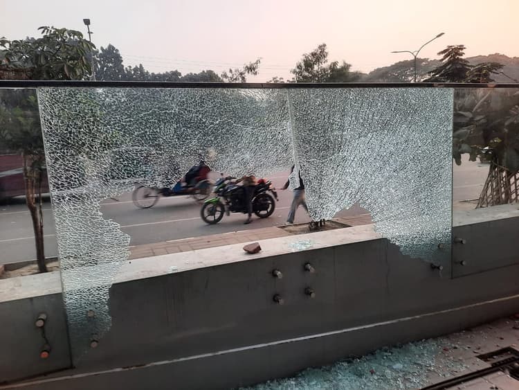BTRC building attacked, vandalized