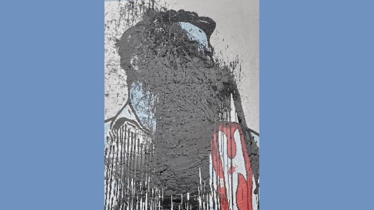 Mir Mughdho memorial defaced with black paint in Brahmanbaria