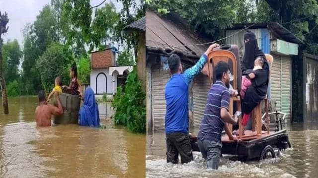 ফেনীতে ভয়াবহ বন্যায় শতাধিক গ্রাম প্লাবিত