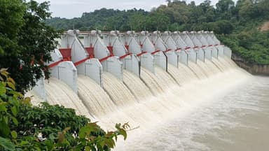Abnormal water rise in Kaptai Lake, all spillway gates opened