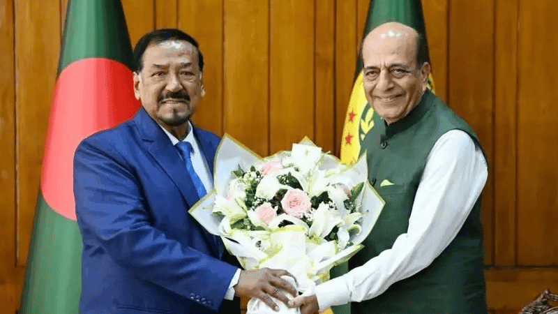 Dinesh Trivedi meets Hafiz Uddin