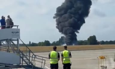 Medical plane crashes after takeoff in UK