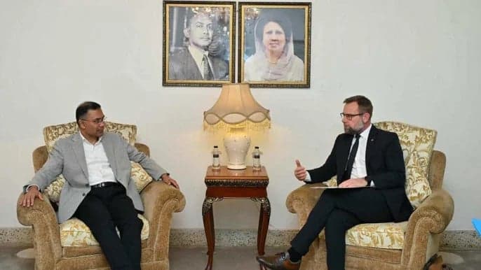 Ambassadors of Russia and 3 Nordic countries pay courtesy call on Tarique Rahman