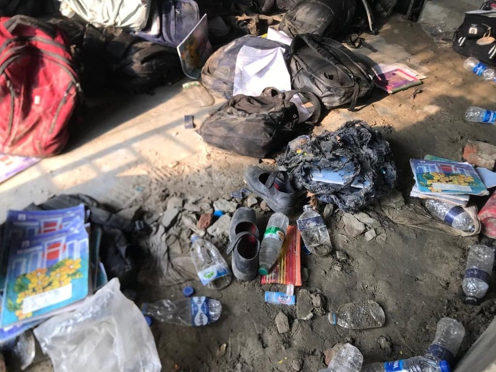 Charred building endures memories of victim kids